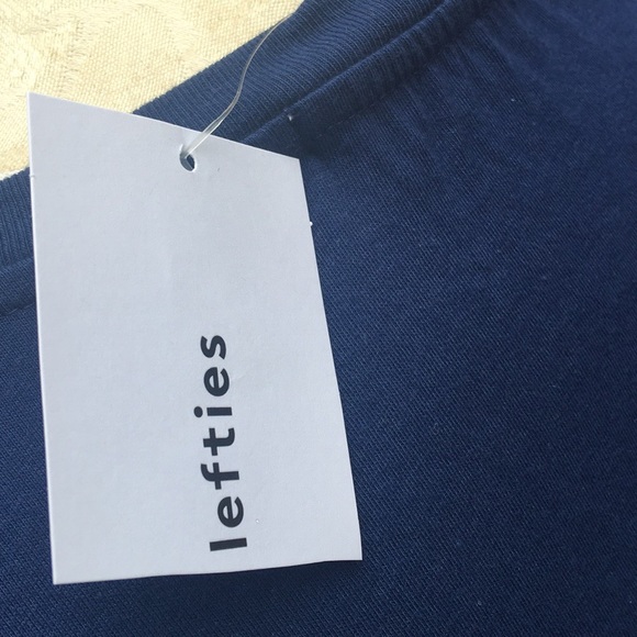 NWT Zara Lefties Blue Graphic Crop Top Size M - Picture 5 of 8